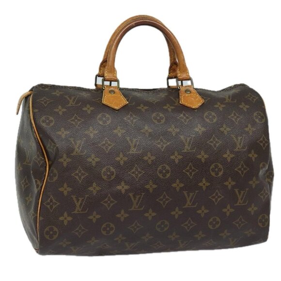LOUIS VUITTON Monogram Speedy 35 Hand Bag - Picture 3 of 16